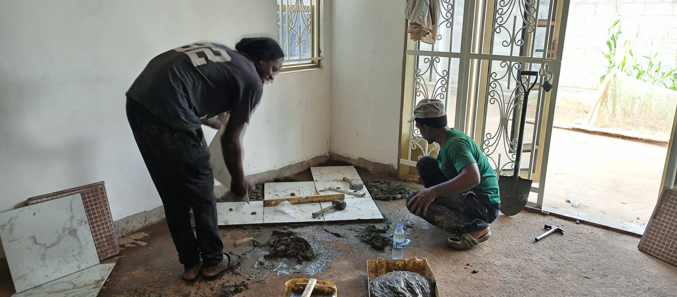 Tiling Project in Mpala, Entebbe Uganda