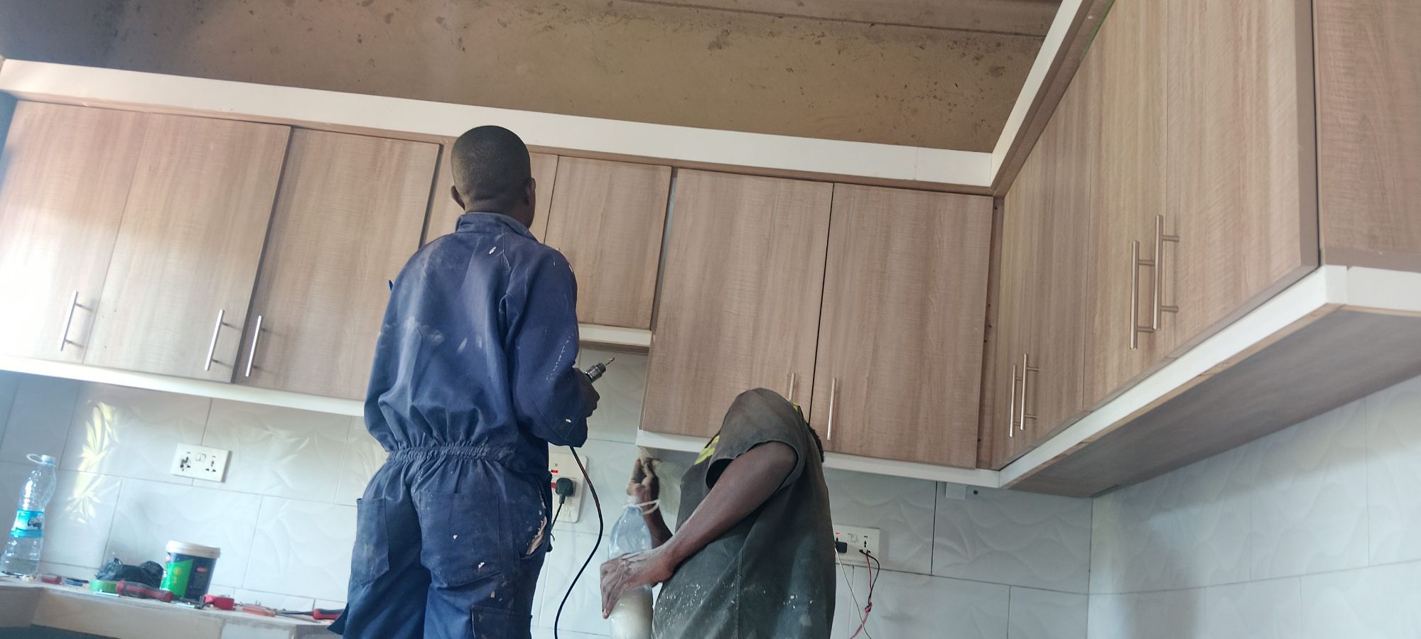 Kitchen Cabinets Installation Project in Gayaza Kiwenda, Uganda